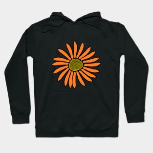 Beautiful, Cute, Pretty, Orange flower design. Hoodie